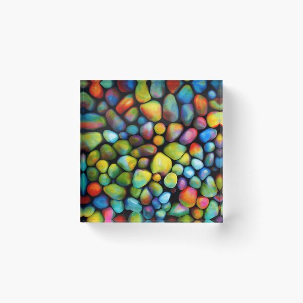 Item preview, Colorful Pebble Pattern | Color Art | Pebble Art | Rock Pattern designed and sold by UnhingedBird.
