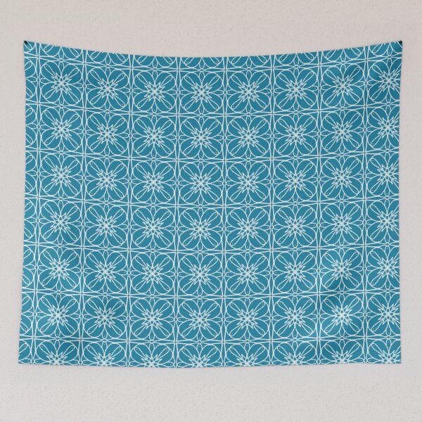 Item preview, Frosted Leaves – Ice Blue Lattice Pattern Art designed and sold by Phoenix Art Studio.