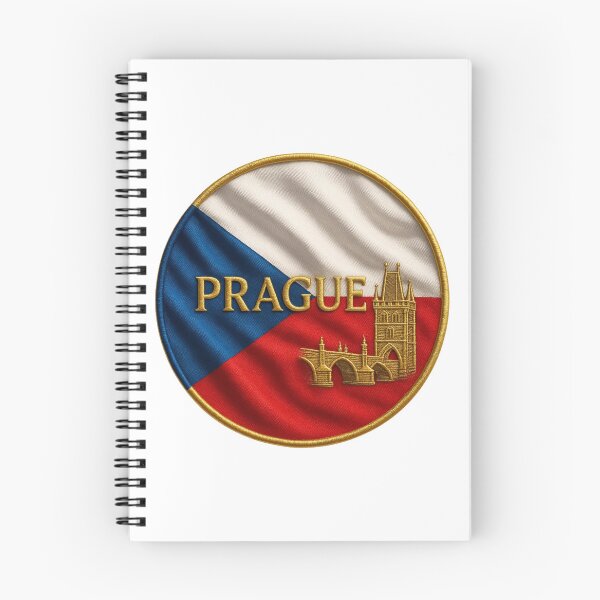 Item preview, Prague Czech Republic Flag Emblem - Golden Charles Bridge Design Souvenir designed and sold by Annika Shurafa.