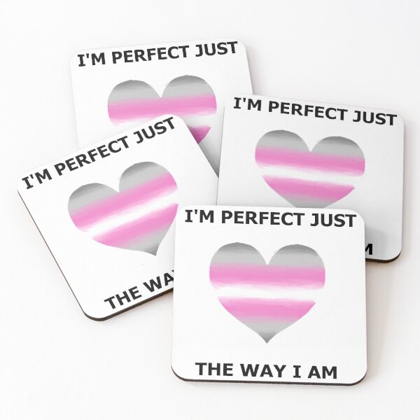 Item preview, I'm perfect Love Heart - Demigirl Pride designed and sold by AstralRavens.