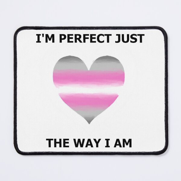 Item preview, I'm perfect Love Heart - Demigirl Pride designed and sold by AstralRavens.