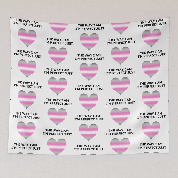 Item preview, I'm perfect Love Heart - Demigirl Pride designed and sold by AstralRavens.