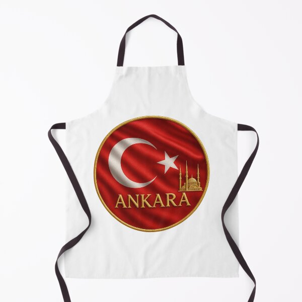 Item preview, Ankara Turkey Flag Emblem - Golden Mosque Design Souvenir designed and sold by Annika Shurafa.