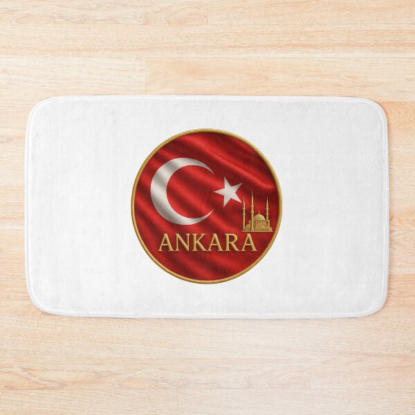 Item preview, Ankara Turkey Flag Emblem - Golden Mosque Design Souvenir designed and sold by Annika Shurafa.