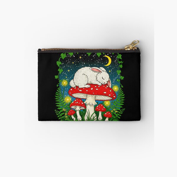 Item preview, Sleeping Bunny on Mushroom Under Moonlight designed and sold by TeeARTHY.