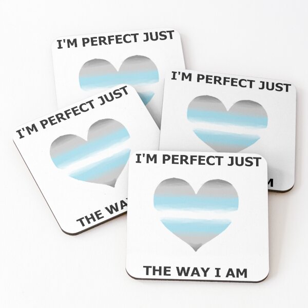 Item preview, I'm perfect Love Heart - Demiboy Pride designed and sold by AstralRavens.