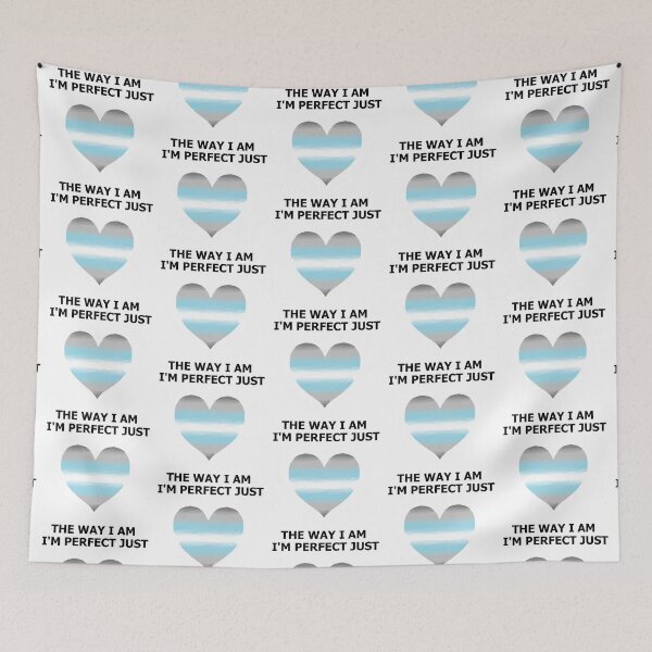 Item preview, I'm perfect Love Heart - Demiboy Pride designed and sold by AstralRavens.