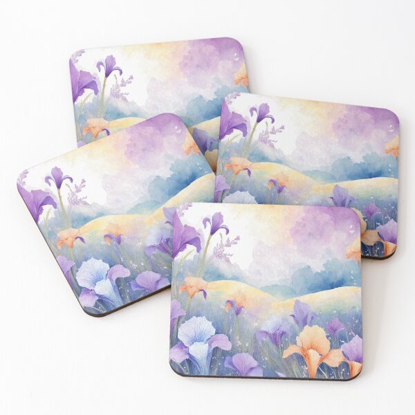 Item preview, Flores de iris en acuarela designed and sold by MystAvalon.