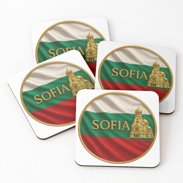Item preview, Sofia Bulgaria Flag Emblem - Golden Cathedral Design Souvenir designed and sold by Annika Shurafa.