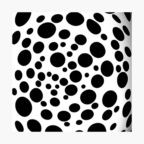 Item preview, Black and White Dot Pattern | Black and White Art designed and sold by UnhingedBird.