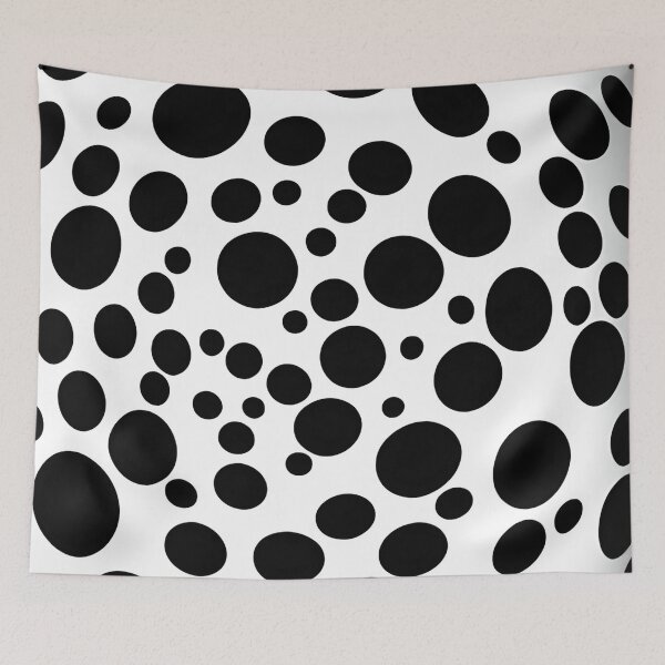 Item preview, Black and White Dot Pattern | Black and White Art designed and sold by UnhingedBird.