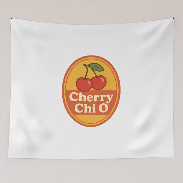 Item preview, Cherry Chi O – Vintage Fruit Label Sorority designed and sold by summer-loving.
