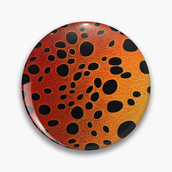 Item preview, Pattern of Black Dots on an Orange Background | Abstract Art designed and sold by UnhingedBird.