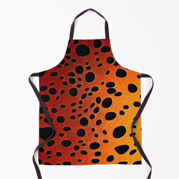 Item preview, Pattern of Black Dots on an Orange Background | Abstract Art designed and sold by UnhingedBird.