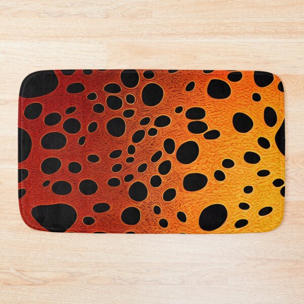 Item preview, Pattern of Black Dots on an Orange Background | Abstract Art designed and sold by UnhingedBird.