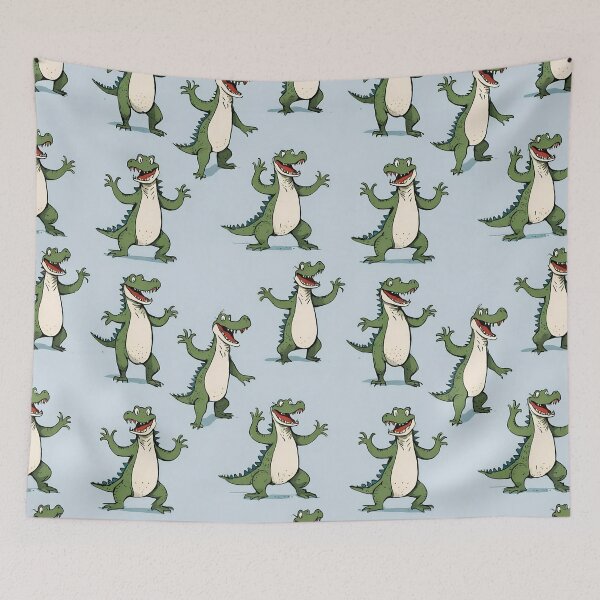Item preview, Cartoon Alligator Repeat designed and sold by Dream Garden.