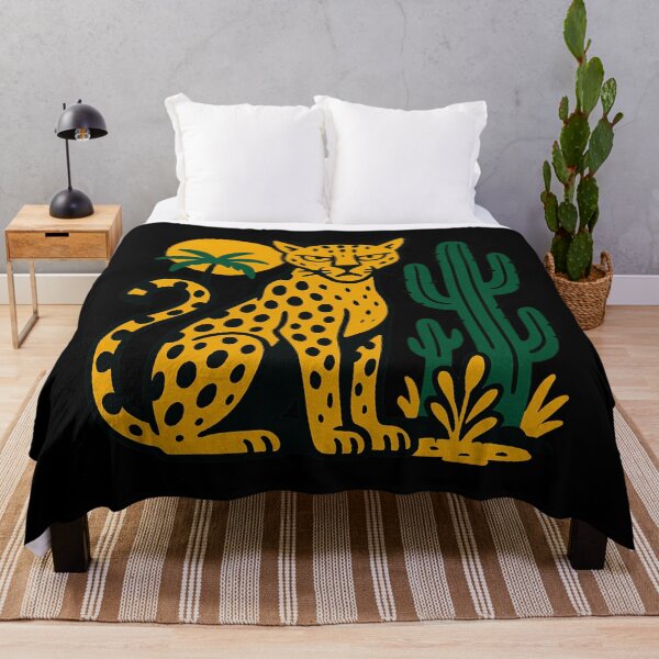 Item preview, Yellow Leopard with Cactus Desert designed and sold by TeeARTHY.