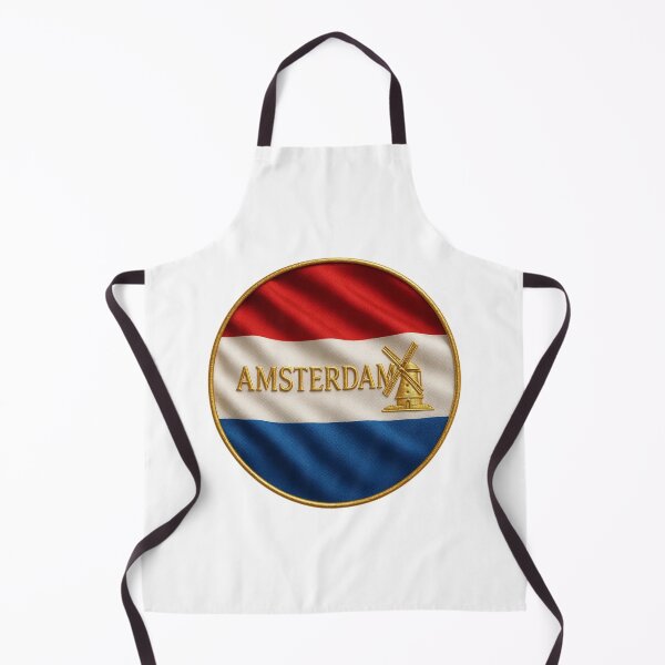 Item preview, Amsterdam Netherlands Flag Emblem - Golden Windmill Design Souvenir designed and sold by Annika Shurafa.