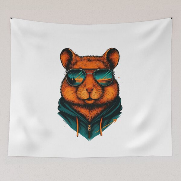 Item preview, Cool Hamster with Sunglasses Artwork designed and sold by Animarisca.