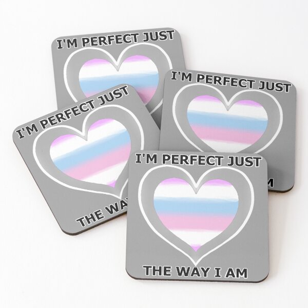 Item preview, I'm perfect Love Heart - Bigender Pride designed and sold by AstralRavens.