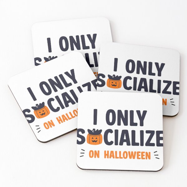 Item preview, I Only Socialize on Halloween” Sticker – Funny Pumpkin Design with Witch Hat | Perfect for Laptops, Journals & Water Bottles | Introvert Halloween Gift  designed and sold by SassyArtist9006.