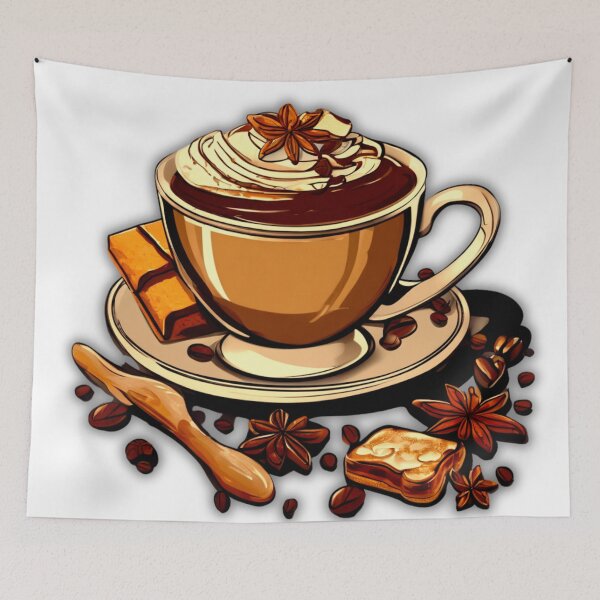 Item preview, Coffee with a Christmas Smile designed and sold by Zofia Sosnecka.