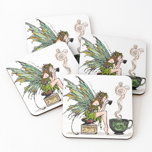 Item preview, Rum Coffee Fairy designed and sold by Scribbles & Doodles by Jinx.