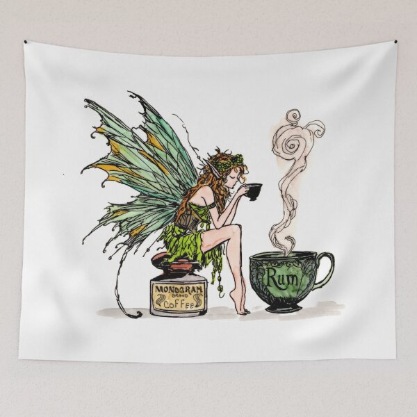 Item preview, Rum Coffee Fairy designed and sold by Scribbles & Doodles by Jinx.
