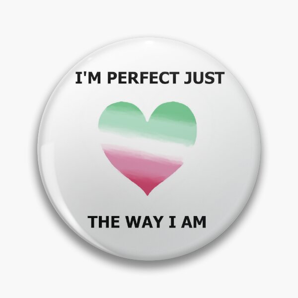 Item preview, I'm perfect Love Heart - Abrosexual Pride designed and sold by AstralRavens.
