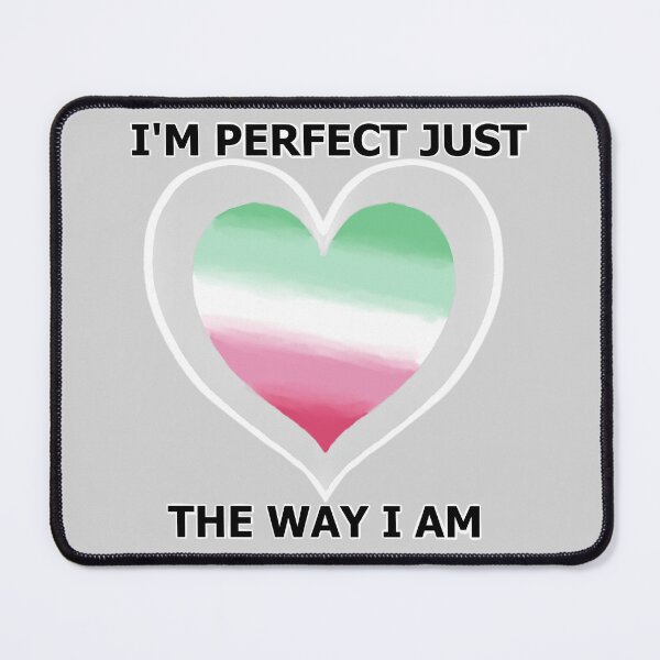 Item preview, I'm perfect Love Heart - Abrosexual Pride designed and sold by AstralRavens.