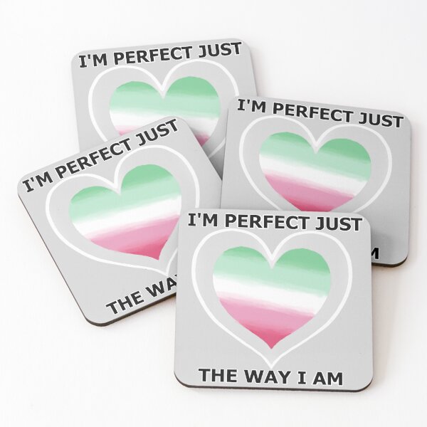 Item preview, I'm perfect Love Heart - Abrosexual Pride designed and sold by AstralRavens.