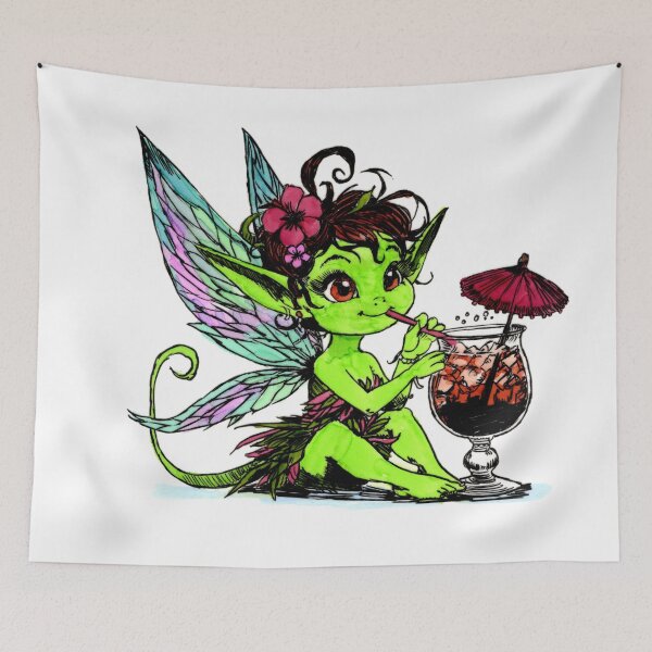 Item preview, Sangria Sprite designed and sold by Scribbles & Doodles by Jinx.