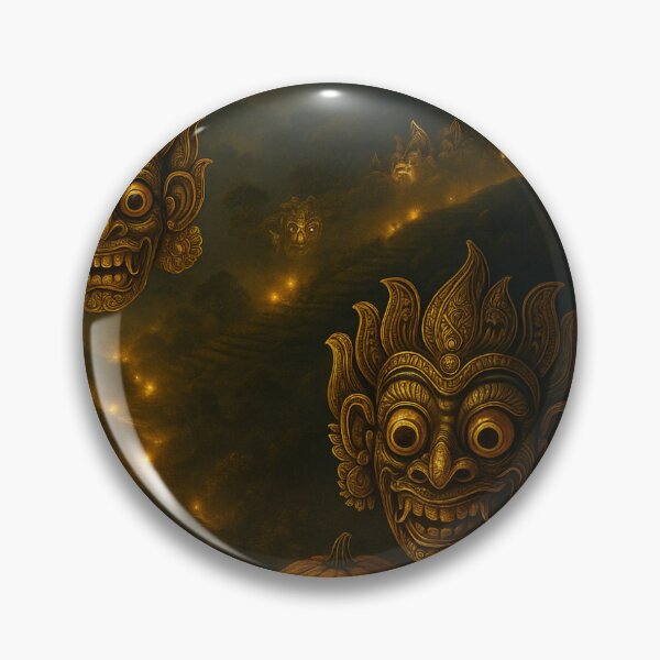 Item preview, Sri Lankan Luxe Halloween – Moon & Kolam Mask  designed and sold by Ceylon Luxe Collections.