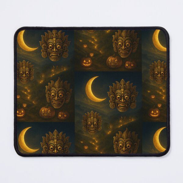 Item preview, Sri Lankan Luxe Halloween – Moon & Kolam Mask designed and sold by Ceylon Luxe Collections.