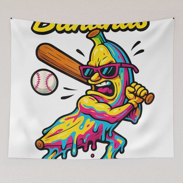 Item preview, Funny Banana Swinging Baseball Funny Drip Mascot Cool Banana designed and sold by TheresaAChase05.