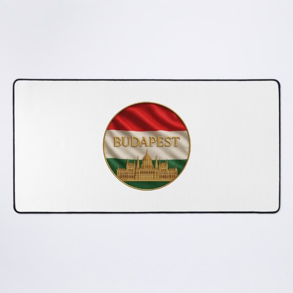 Item preview, Budapest Hungary Flag Emblem - Golden Parliament Building Souvenir designed and sold by Annika Shurafa.