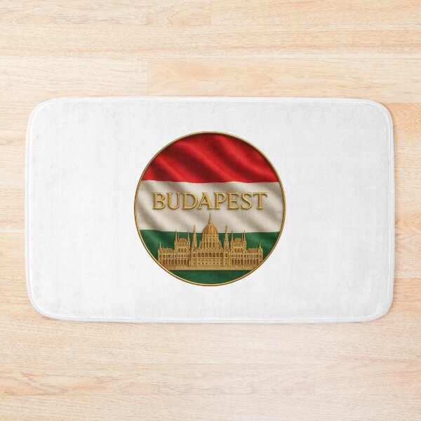 Item preview, Budapest Hungary Flag Emblem - Golden Parliament Building Souvenir designed and sold by Annika Shurafa.