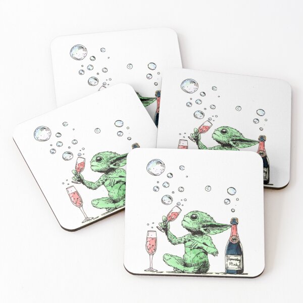 Item preview, Sparkling Rose Wine Sprite designed and sold by Scribbles & Doodles by Jinx.