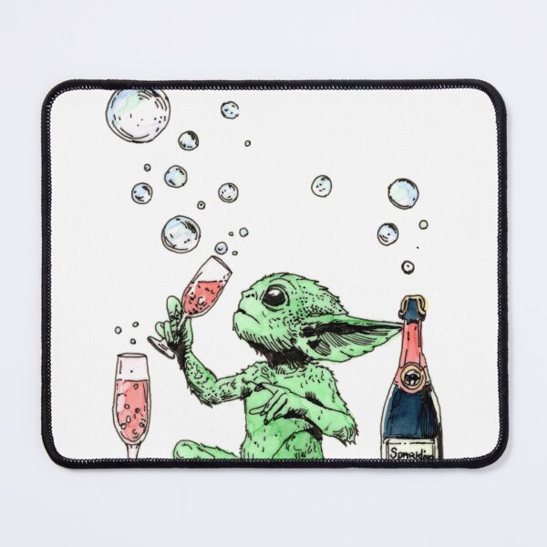 Item preview, Sparkling Rose Wine Sprite designed and sold by Scribbles & Doodles by Jinx.