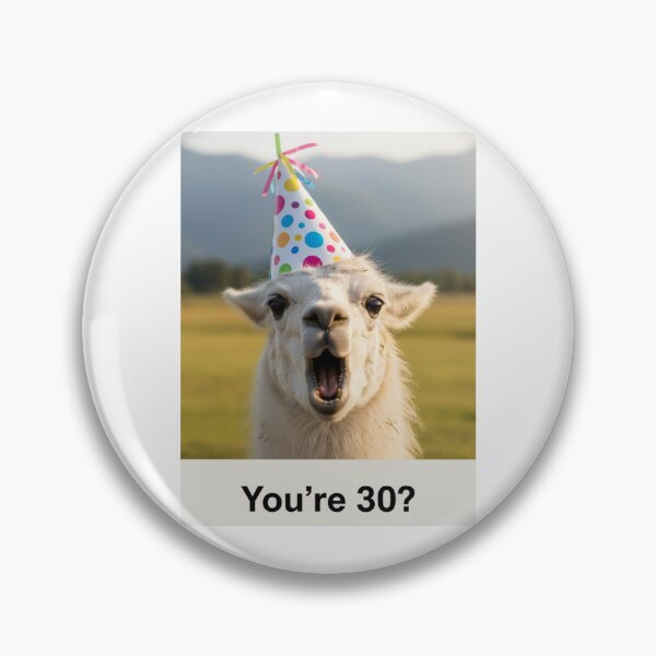 Artikelvorschau, Du bist 30? Lama Geburtstag lustiger Streich Meme Wortspiel entworfen und verkauft von CheeseBlueprint.