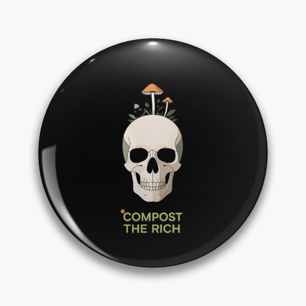 Item preview,  Skull Compost The Rich Minimal Mushroom T-Shirt. designed and sold by Nuttajak.