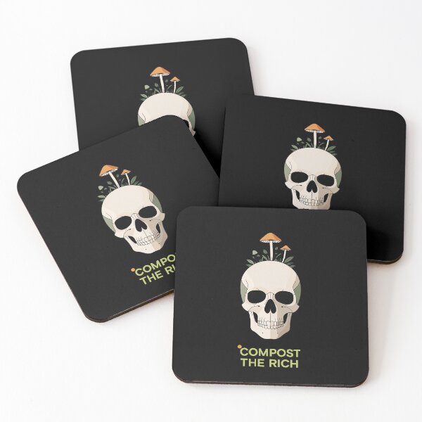 Item preview,  Skull Compost The Rich Minimal Mushroom T-Shirt. designed and sold by Nuttajak.
