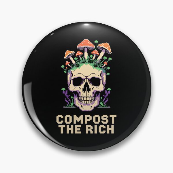 Item preview, Skull Compost The Rich 8-Bit T-Shirt. designed and sold by Nuttajak.