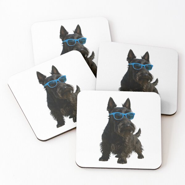 Item preview, Stylish Scottie with Blue Shades designed and sold by HWGDesigns.