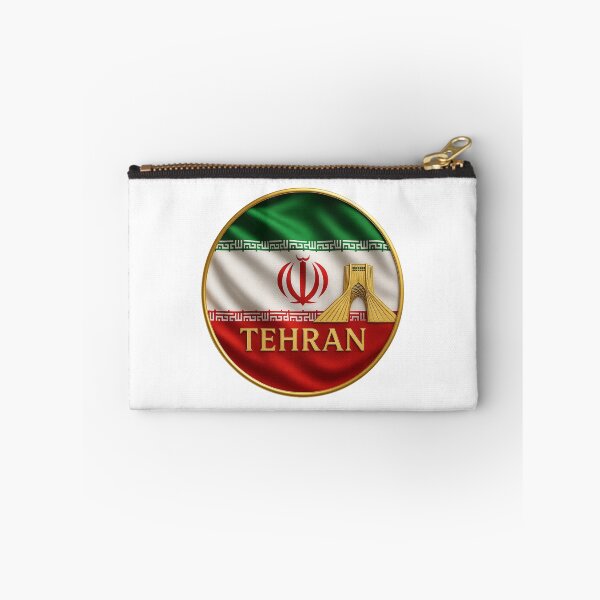 Item preview, Tehran Iran Flag Emblem - Golden Azadi Tower Souvenir Design designed and sold by Annika Shurafa.