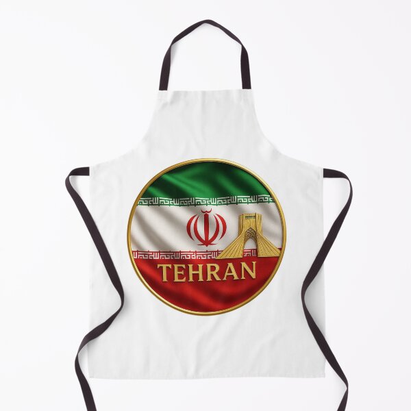 Item preview, Tehran Iran Flag Emblem - Golden Azadi Tower Souvenir Design designed and sold by Annika Shurafa.