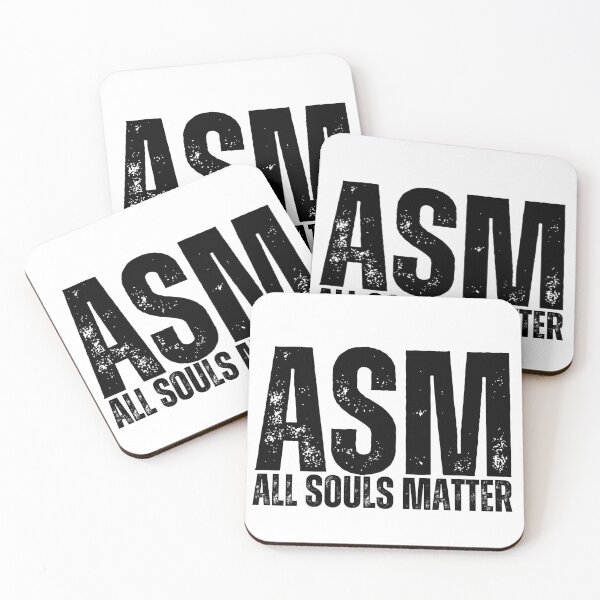 Item preview, ASM All Souls Matter Worn Look Black Letters designed and sold by GFamilyC.