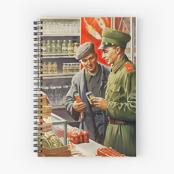 Item preview, Vintage Soviet Soldiers Painting, Soviet Wall Art Communism Poster Gift Idea, Soviet Print, Soldiers Shopping, DIGITAL DOWNLOAD designed and sold by SavageVision.