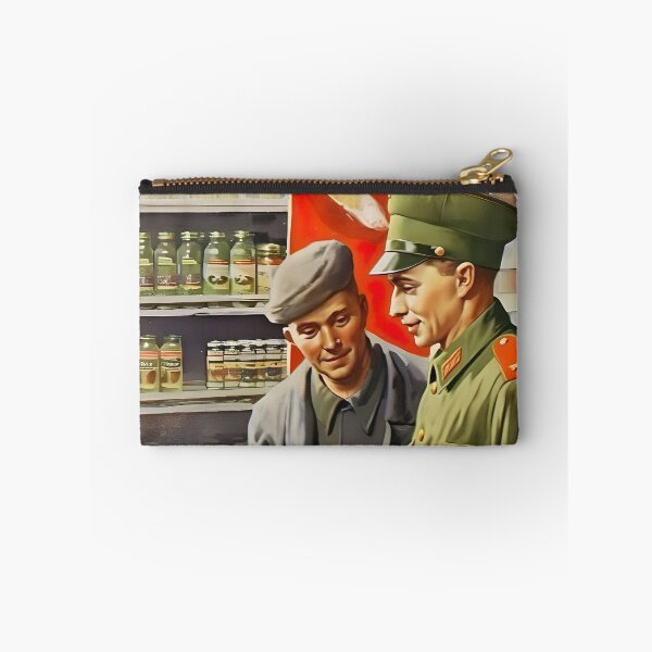 Item preview, Vintage Soviet Soldiers Painting, Soviet Wall Art Communism Poster Gift Idea, Soviet Print, Soldiers Shopping, DIGITAL DOWNLOAD designed and sold by SavageVision.