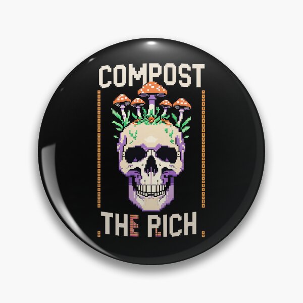 Item preview, Copy of Skull Compost The Rich 8-Bit Game T-Shirt. designed and sold by Nuttajak.